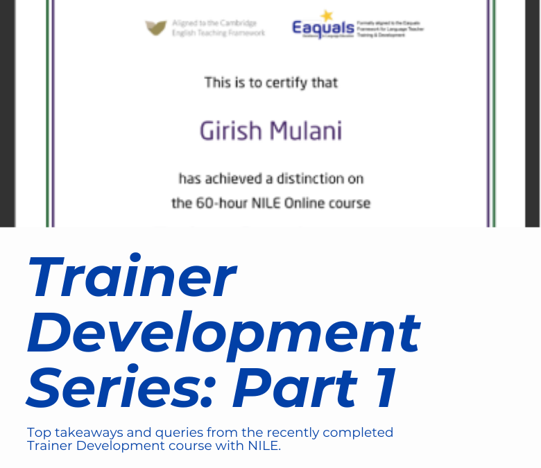 Trainer Development Series: Part 1