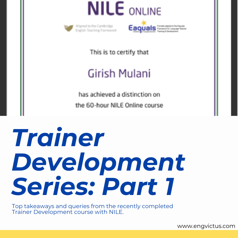 Trainer Development Series: Part 1