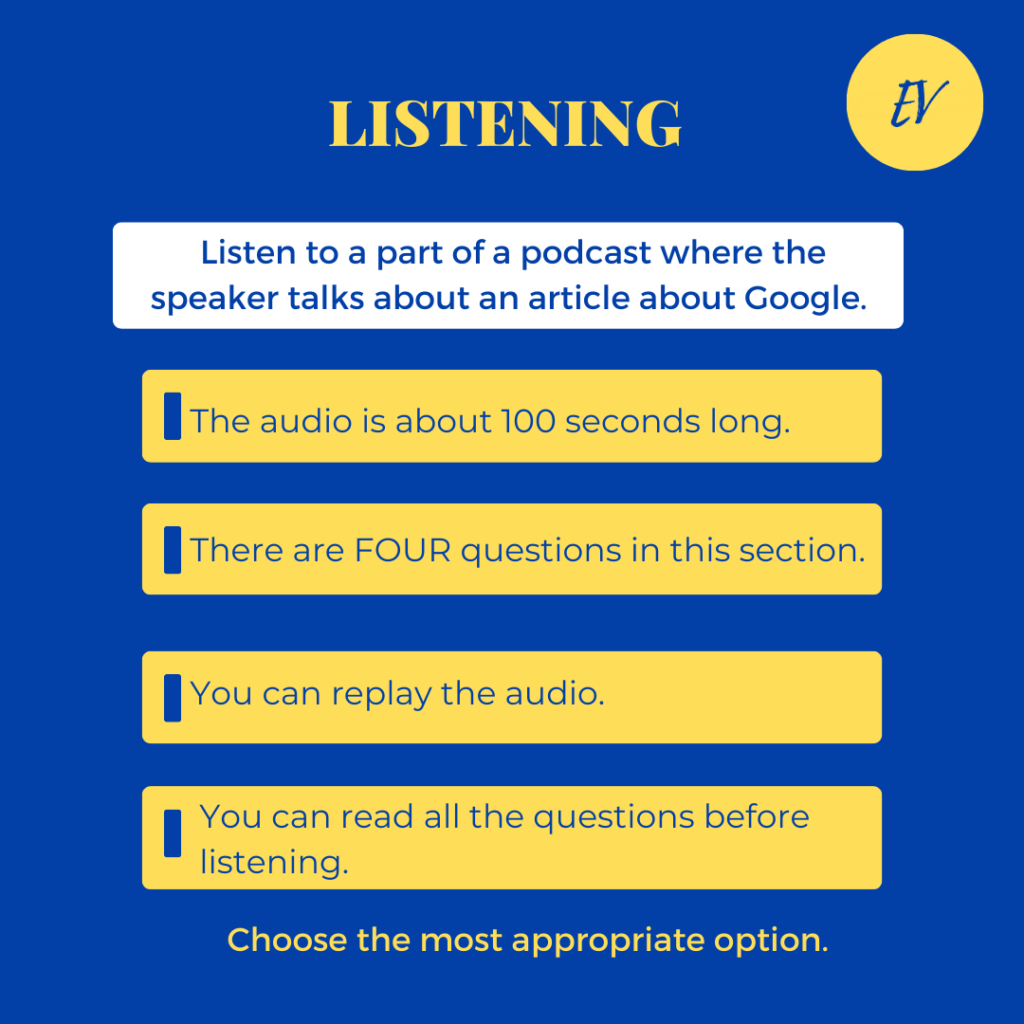 Listening section info